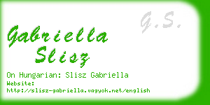 gabriella slisz business card
